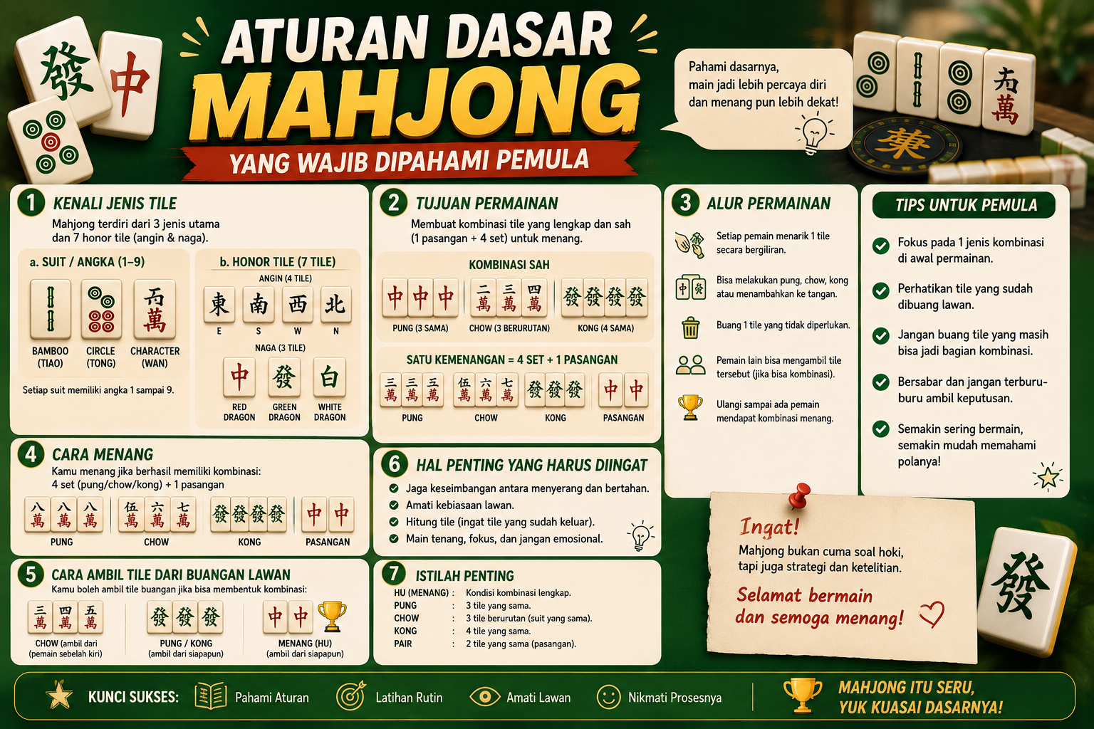 Aturan Dasar Mahjong yang Wajib Dipahami Pemula