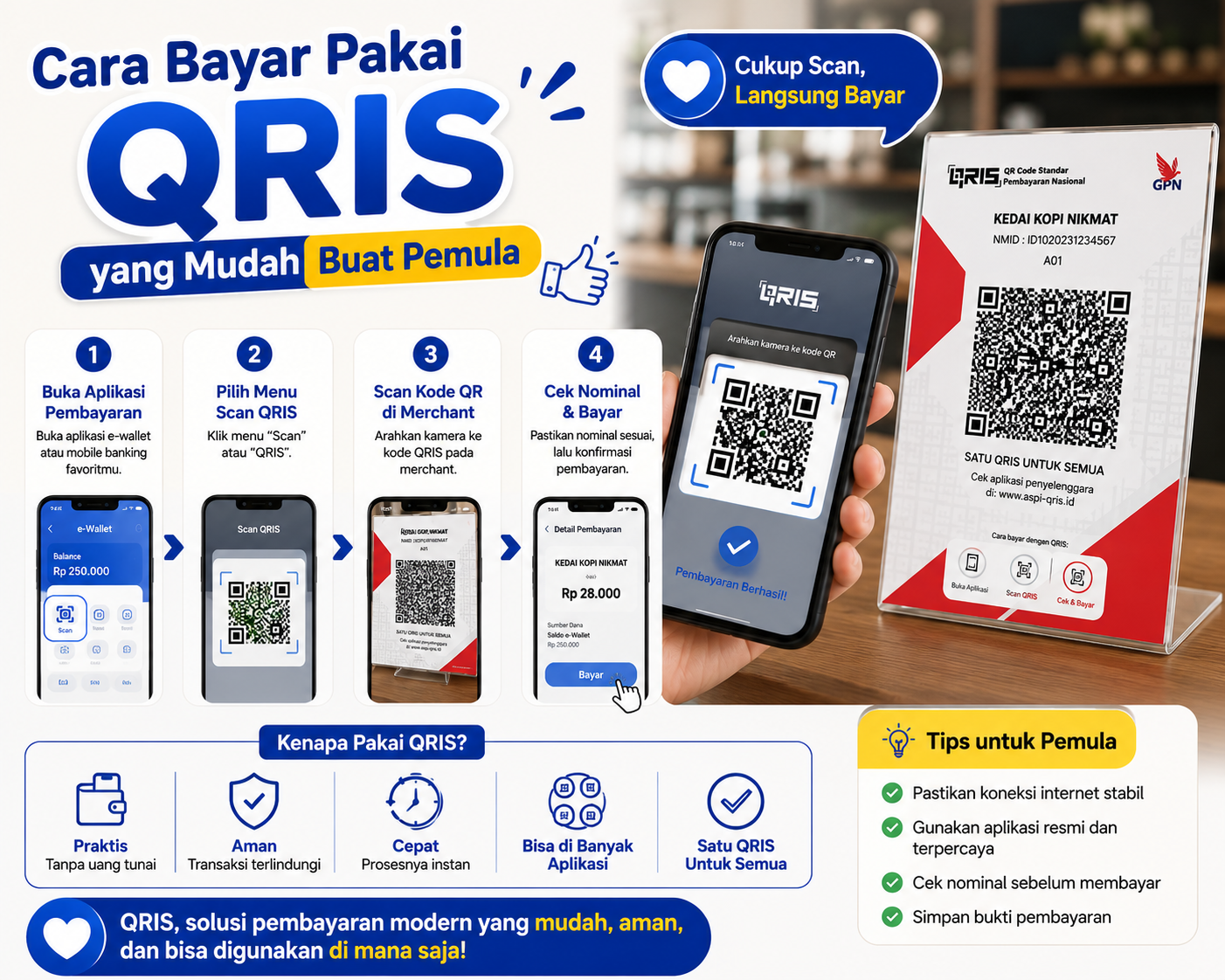 Cara Bayar Pakai QRIS yang Mudah Buat Pemula