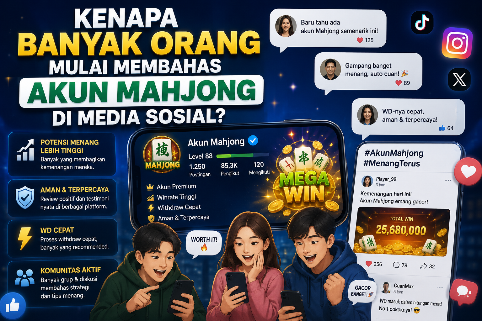 Kenapa Banyak Orang Mulai Membahas Akun Mahjong di Media Sosial