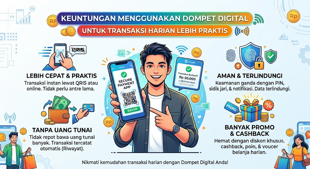 Keuntungan Menggunakan Dompet Digital untuk Transaksi Harian Lebih Praktis