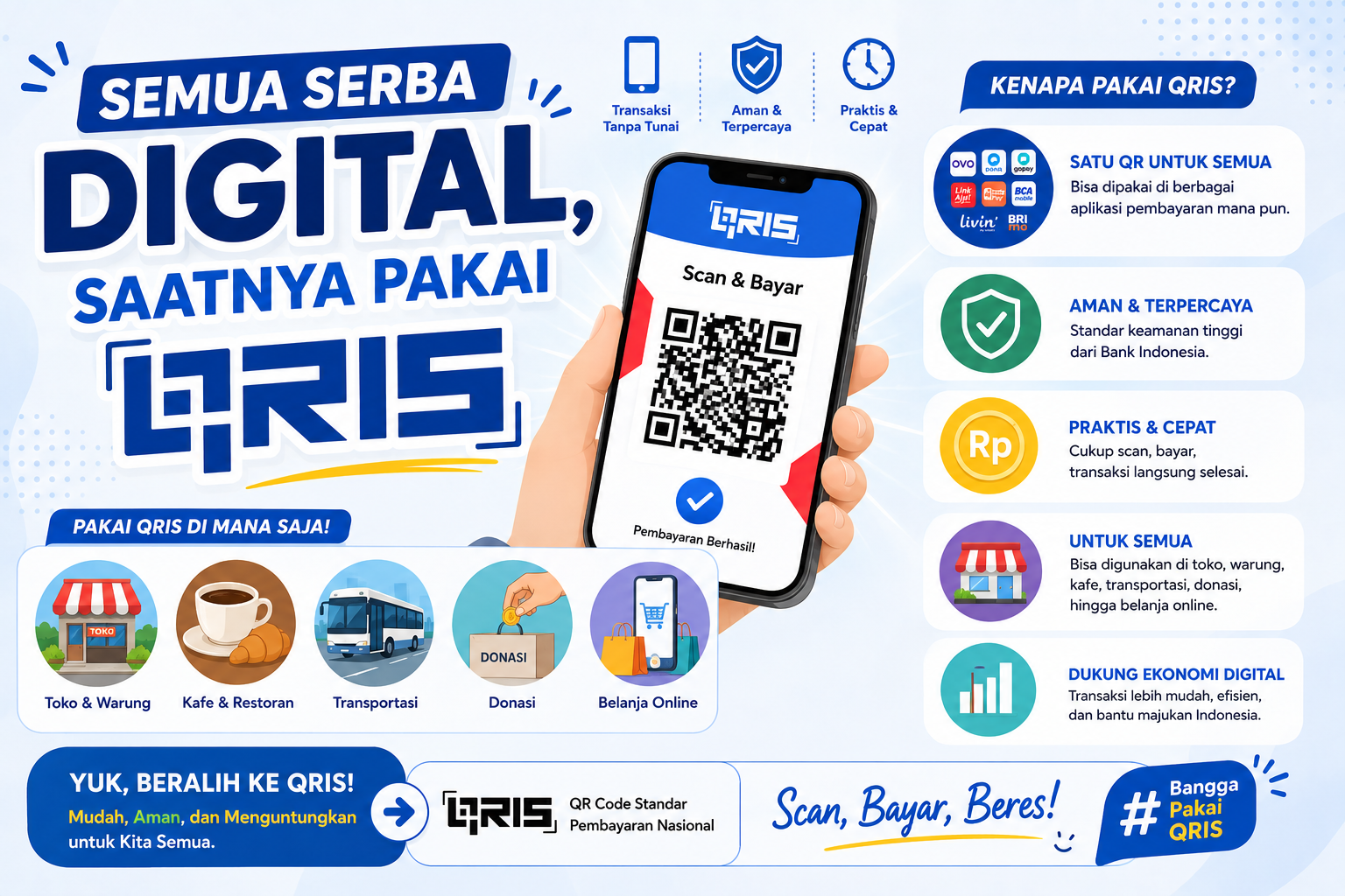 Semua Serba Digital, Saatnya Pakai QRIS