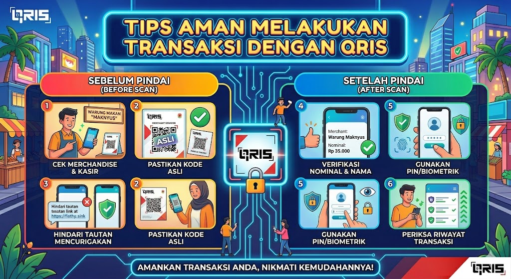 Tips Aman Melakukan Transaksi dengan QRIS