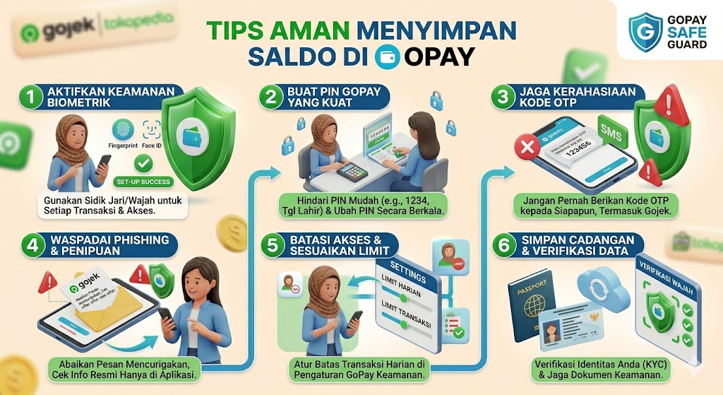 Tips Aman Menyimpan Saldo di GoPay
